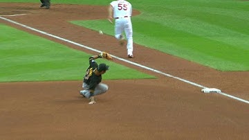 PIT@STL: Piscotty comes home on error to extend lead