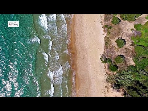 "Golden Beach”: 6 χιλιόμετρα με χρυσή αμμουδιά και ρηχά νερά Golden Beach Killini Greece Drone