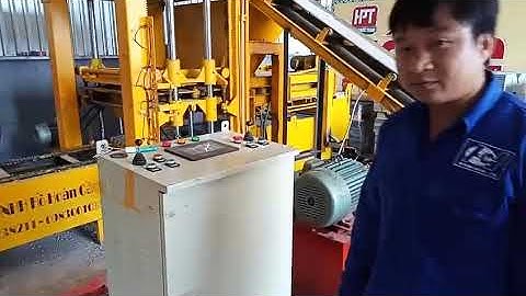 HHC09 Dây chuyền máy ép gạch block xi măng đồng bộ tự động hóa Hồ Hoàn Cầu 0983001038