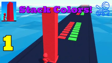 Stack Colors Gameplay - Stack Colors All Levels! - Gameplay Part 1