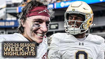 WEEK 12 HIGHLIGHTS from the 2025-26 college football season 🎥 | ESPN College Football