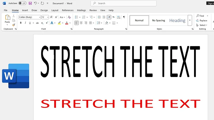 How to stretch the text in Microsoft Word | New Updated method