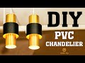 Home Decor Idea - DIY Chandelier from PVC Pipe