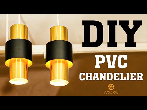 Home Decor Idea - DIY Chandelier from PVC Pipe