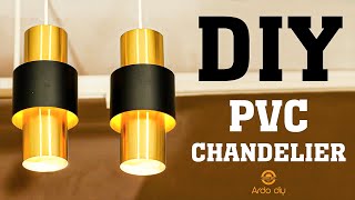 Home Decor Idea - DIY Chandelier from PVC Pipe