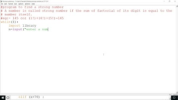 PYTHON PROGRAMME FOR STRONG NUMBER | THE DEVIL