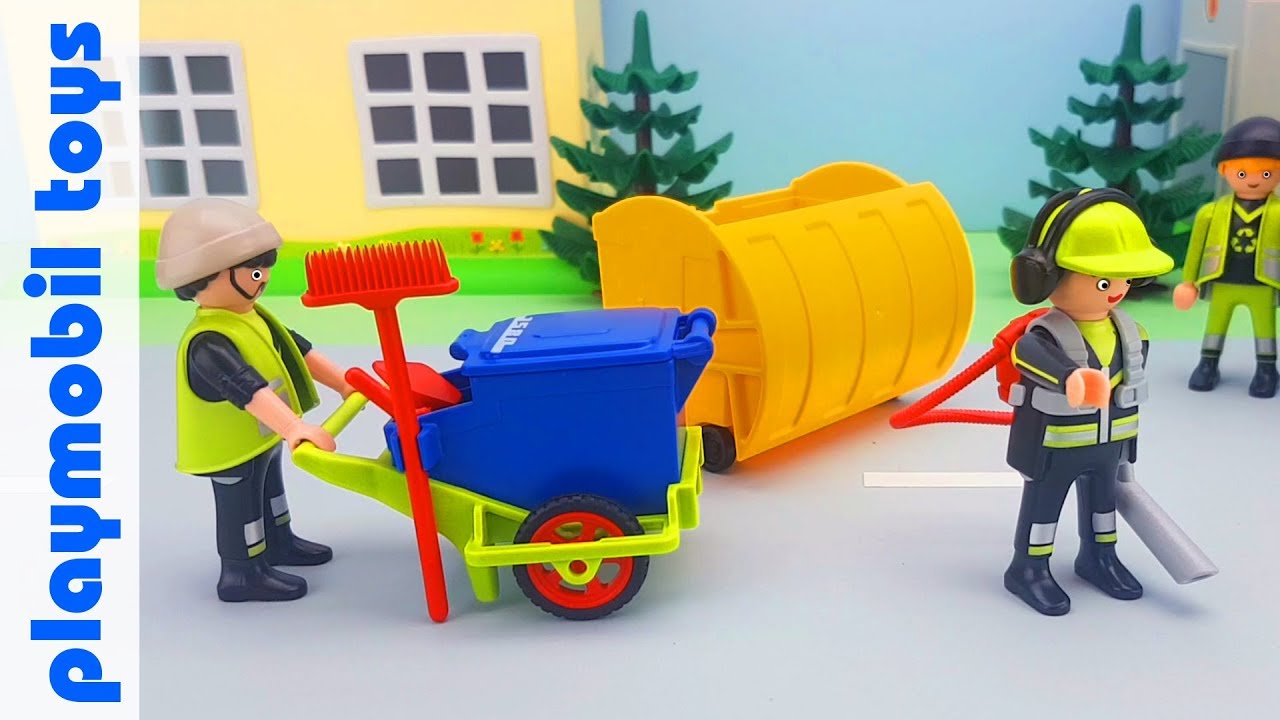 Unpack Playmobil City Action 6113 Cleaning Sanitation Team