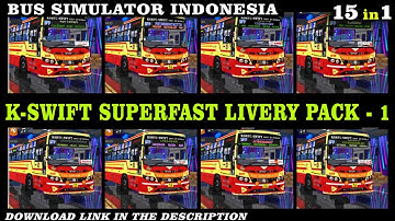 KERALA KSRTC SWIFT SUPERFAST BS6 LIVERY PACK _ BUS SIMULATOR INDONESIA (BUSSID)