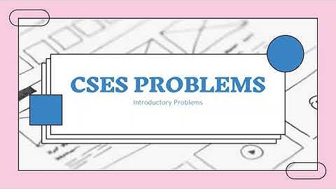 TWO SETS || INTRODUCTORY PROBLEMS || CSES SOLUTIONS