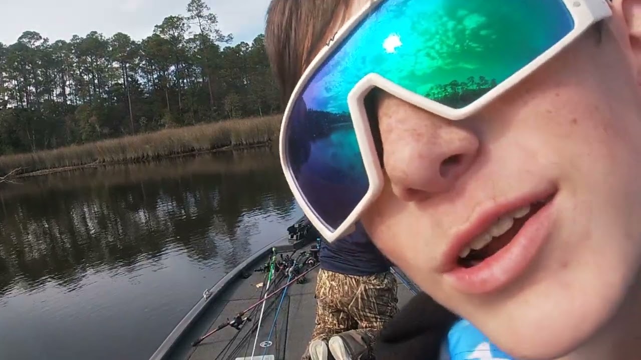 Bass fishing tournament in the Mississippi coastal rivers with The Bass Federation.