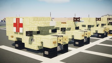 Minecraft Humvee Ambulance Trailer Turret Tutorial
