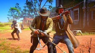 Bounty Hunters vs Bounty Targets - Red Dead Redemption 2 NPC Wars 128