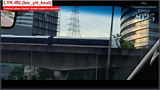 {RARE!} 21/11/2025 LRT Kelana Jaya Line Bombardier Innovia Metro 300 [83] Bunching at Kerinchi
