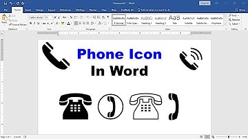 How to Insert Phone Icon in Word (Microsoft)