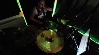 Divested - Blunt Force Trauma drum playthrough with a weird camera angle and poser shirt re-uploaded