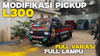 MODIFIKASI KEREN PICKUP L300 FULL VARIASI FULL LAMPU‼️