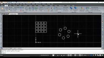ActCAD-Edit menu array (ARRAYRECT) (ARRAYPOLAR)