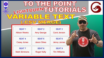 How to Merge Data ( .CSV Files) with a Lightburn Project