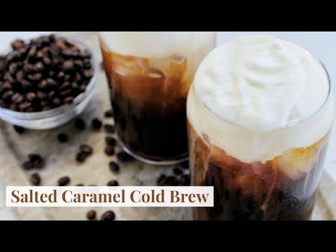 Salted Caramel Cream Cold Brew {Starbucks Copycat} - The Girl on Bloor