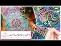 Artist uses meditative process to paint psychedelic mandalas