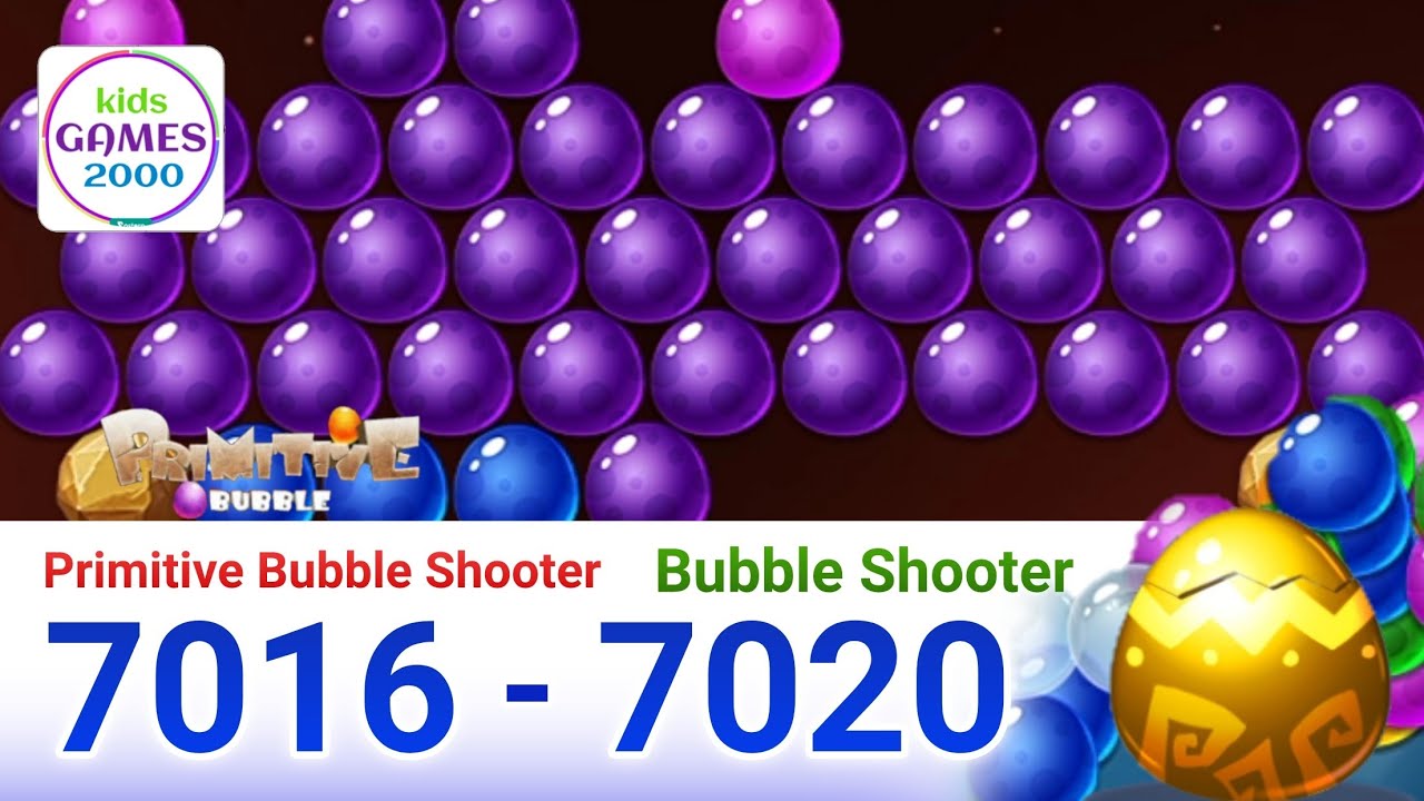 Primitive Bubble - Bubble Shooter.level 7016-7020