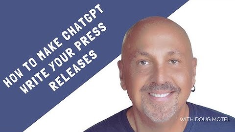 How to make ChatGPT write Press Releases
