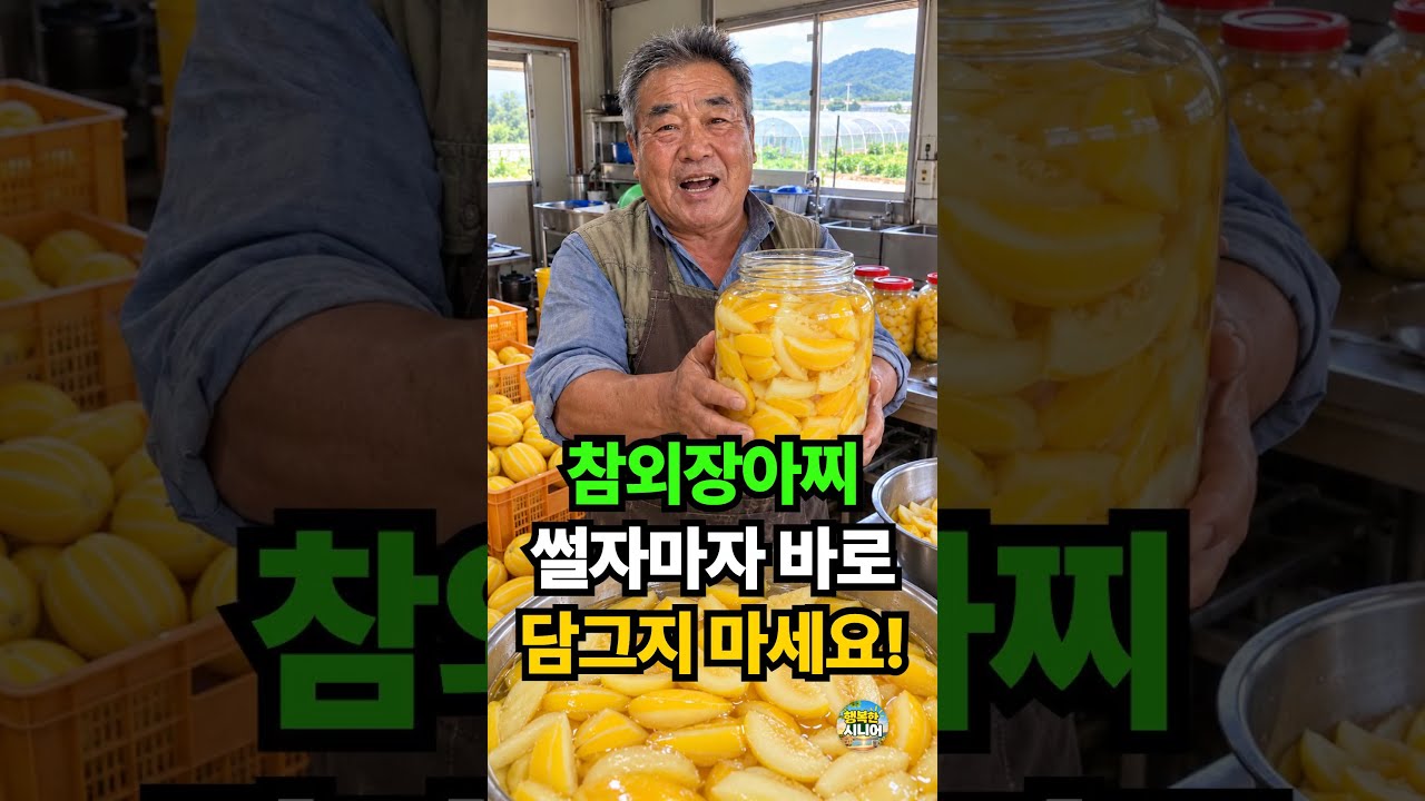 오래 아삭한 참외장아찌 담그는 법 레시피 숏폼 썸네일