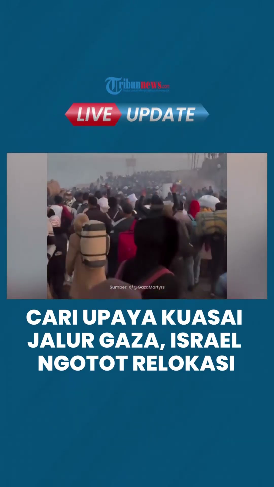Israel Desak Relokasi Warga Palestina dengan Dalih Keamanan, Upaya Kuasai Jalur Gaza seperti Nakba?