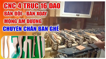 Máy CNC 4 Trục 16 Dao Bàn Đôi Kẹp Xoay 180 Độ Phay Mộng Âm Dương: Công Nghệ CNC 5 Trục Mới Nhất 2024