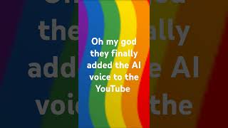 Ai Voice On Youtube Is Out