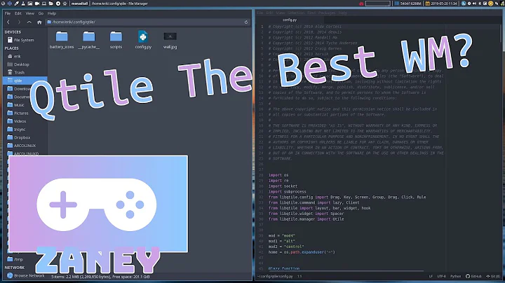 Taking A Look At The Qtile Window Manager | Zaney ...