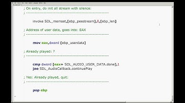 SDL 2 Audio NASM GCC
