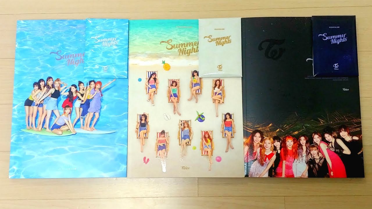 트와이스 Twice 2nd Special Album Summer Nights Unboxing Youtube