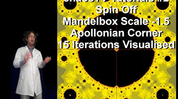 chaosTube Tutorial #3 - Spin Off 2 - Mandelbox -1.5 Apollonian Corner Visualised for 15 Iterations