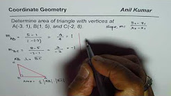 Area of Triangle Given coordinates of three vertices, Area of Triangle by Matrix Determinant, Given Vertices on Casio fx-991ES Scientific Calculator, Area of the triangle with the given vertices (KristaKingMath), CoordinateGeometry - Triangles, Area of a Triangle With Vertices - Geometry