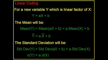 LINEAR CODING OF MEAN & STD DEVIATION