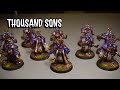 THOUSAND SONS TERMINATORS — Красим миниатюры WARHAMMER 40000