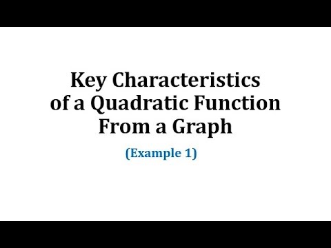 Video: ¿Cuáles son las características clave de una función?