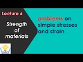 SOM/problems on simple stresses and strain