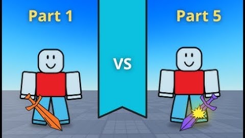 Making sword combat system game in roblox studio as a beginner developer. [Part1] / Part5