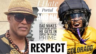 Isreal Solomon DAD BREAKS SILENCE After He Hit Portal On Coach Prime “HATE PORTAL AND NIL”