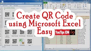 Create Barcode QR Code using Just Microsoft Excel Easy without anything else. Free!