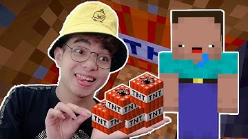 ThắnG Tê Tê Làm Bẫy TNT Troll NOOB Trong Minecraft