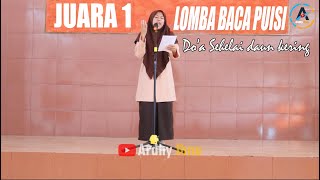 juara 1 lomba baca Puisi Emha Ainun II DOA SEHELAI DAUN KERING II Lale @ardhyibnu