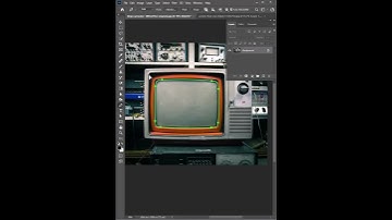 Tv screen manipulation - photoshop tutorial #short