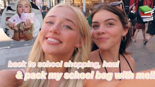 back to school shopping & WHAT'S IN MY SCHOOL BAG 2022! *I met Islanders??*