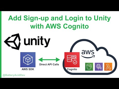 Add sign-up and login to Unity game with AWS Cognito