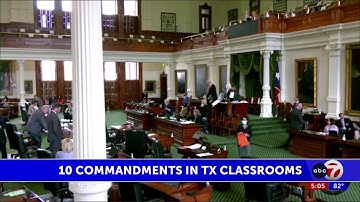 Texas Senate passes bill requiring public school classrooms to display Ten Commandments
