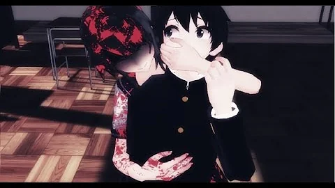 【MMD】 - TAG, YOU'RE IT【Ayano and Senpai】 MALE VERSION