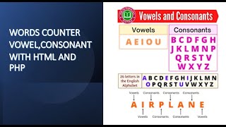 Counting the Vowels, Consonants, and the Total Words in a String from HTML form With PHP